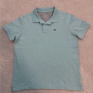 Boys size M (12-14) Vineyard Vines Light Green Edgartown Pique Polo